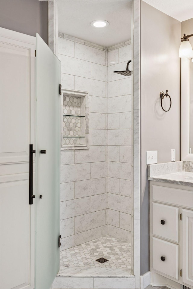 5320 132nd St W, Apple Valley, MN 55124 - full bath with vanity and a stall shower