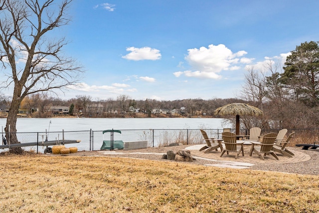 5320 132nd St W, Apple Valley, MN 55124 - view of yard with fence and a water view