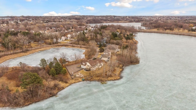 5320 132nd St W, Apple Valley, MN 55124 - drone / aerial view with a water view