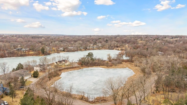 5320 132nd St W, Apple Valley, MN 55124 - drone / aerial view with a water view