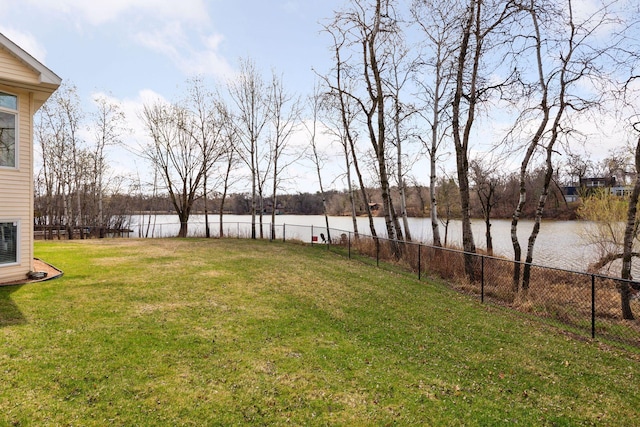5320 132nd St W, Apple Valley, MN 55124 - view of yard with a water view and fence