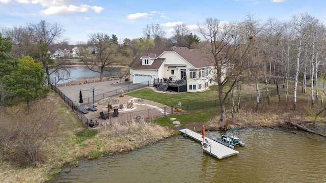 5320 132nd St W, Apple Valley, MN 55124 - birds eye view of property featuring a water view