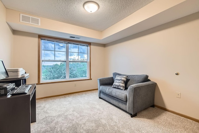 5650 Boone Ave N Unit 315, New Hope, MN 55428 - living area with light carpet and a textured ceiling