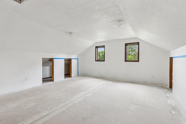 4235 277th Ave NW, Isanti, MN 55040 - additional living space with lofted ceiling and a textured ceiling