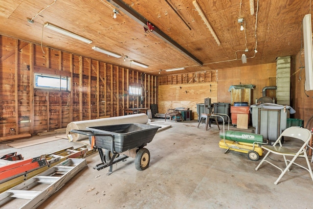4235 277th Ave NW, Isanti, MN 55040 - garage with wood walls