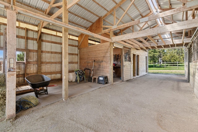 view of stable