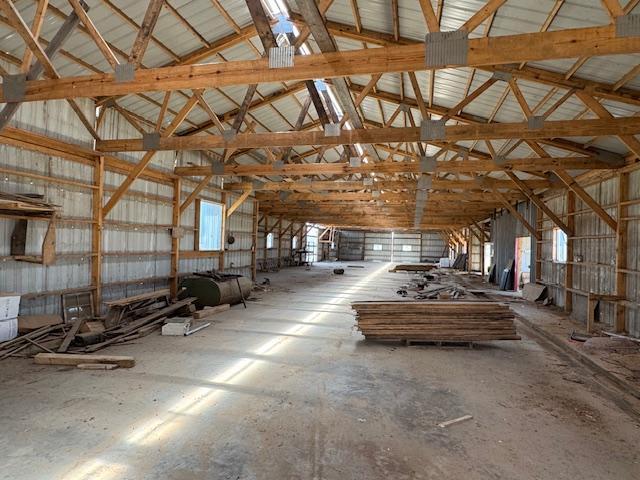 view of stable with heating fuel