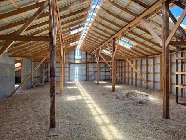 view of unfinished attic