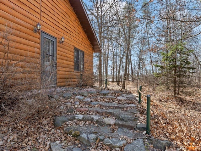 1587 Stallion Rd SW, Pillager, MN 56473 - view of side of home featuring faux log siding