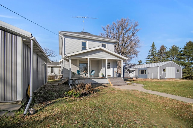 13150 345th Ave, Waseca, MN 56093 - view of front facade with a front lawn and a porch