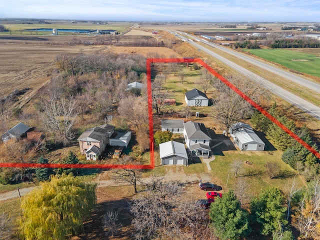 13150 345th Ave, Waseca, MN 56093 - birds eye view of property with a rural view
