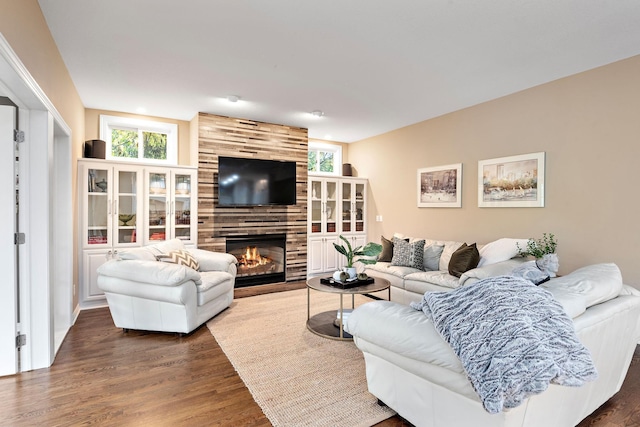 2012 Pine Ridge Dr W, Saint Paul, MN 55118 - living area featuring a fireplace, wood finished floors, and a wealth of natural light