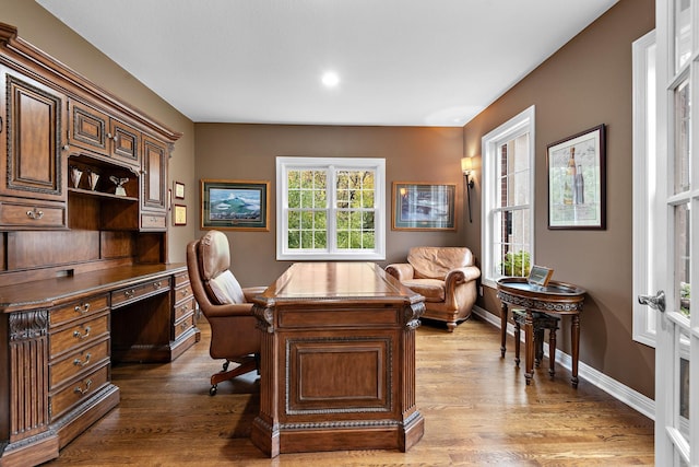 2012 Pine Ridge Dr W, Saint Paul, MN 55118 - office with baseboards and wood finished floors