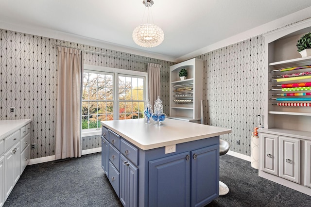 2012 Pine Ridge Dr W, Saint Paul, MN 55118 - interior space with dark carpet and a notable chandelier