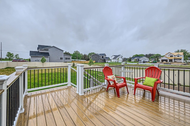 15141 Partridge St NW, Andover, MN 55304 - wooden terrace featuring a residential view