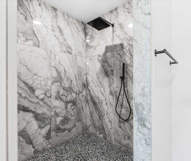 4729 Linden Cove Ln, Savage, MN 55378 - bathroom featuring a marble finish shower