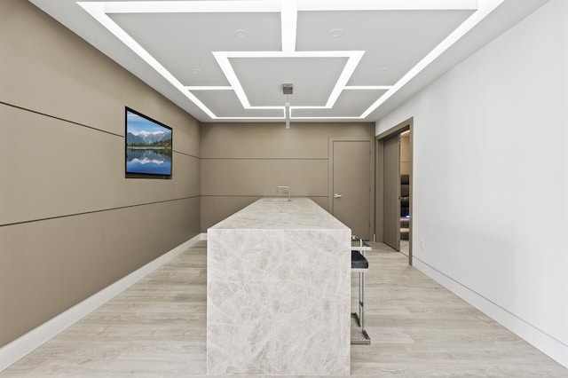 interior space featuring light wood finished floors