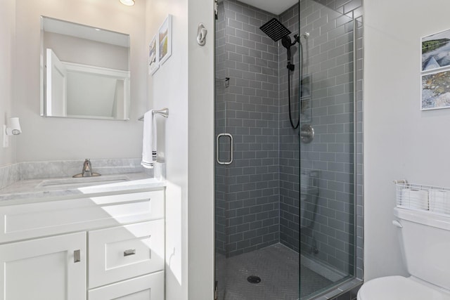 1744 Jefferson Ave, Saint Paul, MN 55105 - bathroom with a shower stall, toilet, and vanity