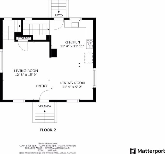 1744 Jefferson Ave, Saint Paul, MN 55105 - floor plan / room layout