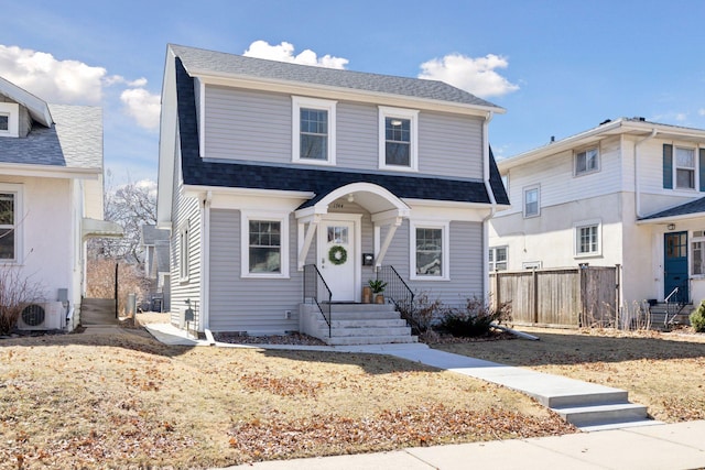1744 Jefferson Ave, Saint Paul, MN 55105 - view of front of property featuring ac unit and roof with shingles