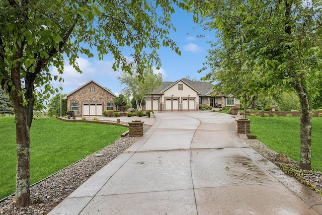 3041 209th Ln NW, Oak Grove, MN 55011 - view of front of property with driveway, a front yard, and a garage