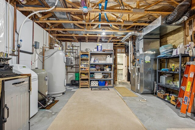 3041 209th Ln NW, Oak Grove, MN 55011 - unfinished below grade area with water heater and heating unit
