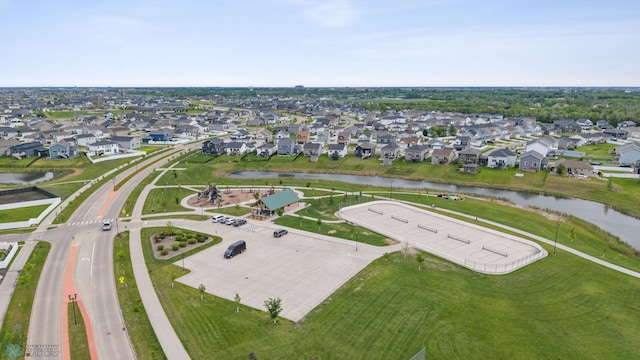 5521 8th St W, West Fargo, ND 58078 - aerial view of property's location featuring nearby suburban area and a nearby body of water