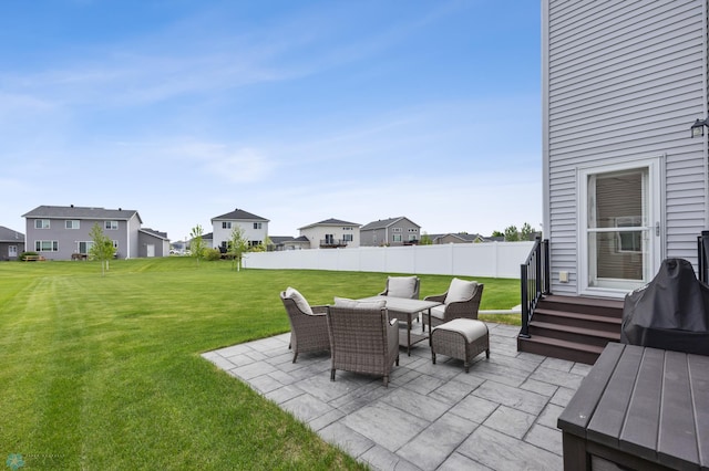 5521 8th St W, West Fargo, ND 58078 - view of patio / terrace featuring a residential view