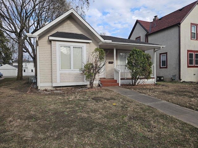 bungalow-style house featuring covered porch