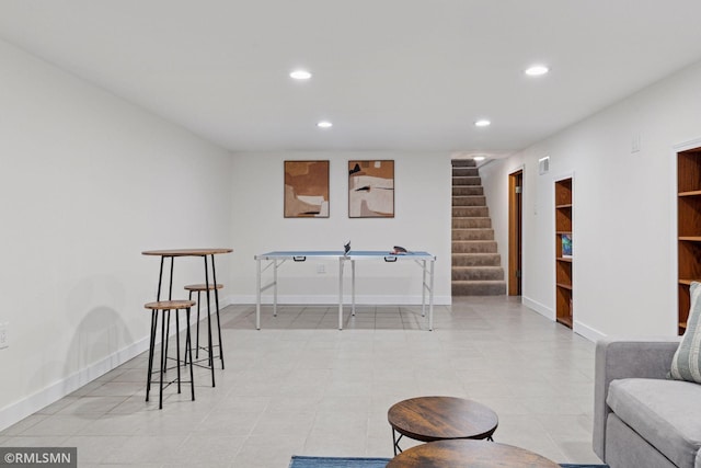 674 Wheelock Pkwy W, Saint Paul, MN 55117 - game room with recessed lighting and baseboards
