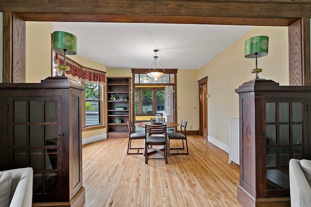 3622 Pleasant Ave, Minneapolis, MN 55409 - dining space featuring light wood-style flooring and baseboards
