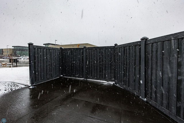 exterior details featuring fence