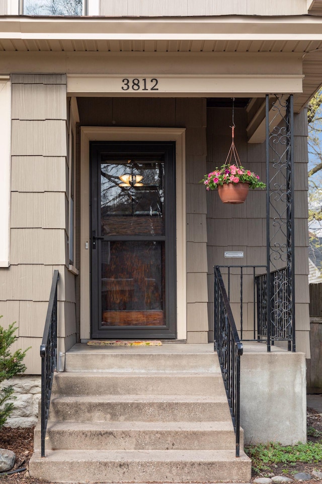 view of exterior entry