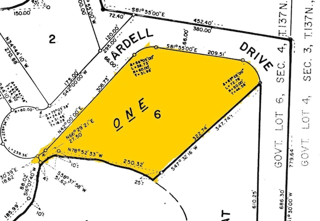map of parcels
