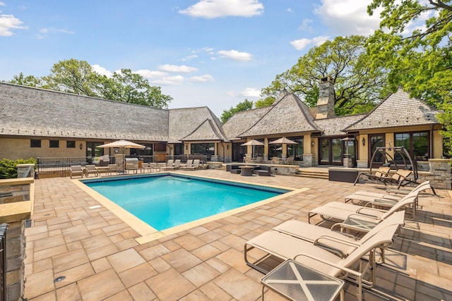 12535 Beach Cir, Eden Prairie, MN 55344 - pool featuring a patio
