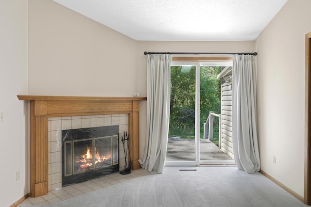 2672 Lake Court Dr Unit 58, Mounds View, MN 55112 - unfurnished living room featuring a fireplace and baseboards