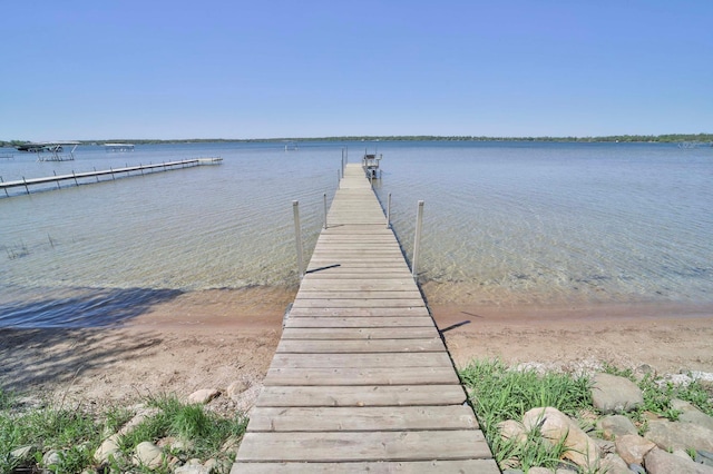 dock with a water view