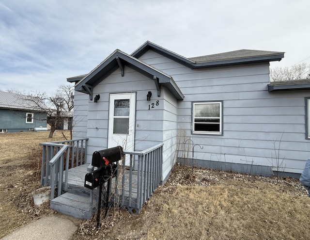 128 Munsterman St, Appleton, MN 56208 - exterior space with a wooden deck