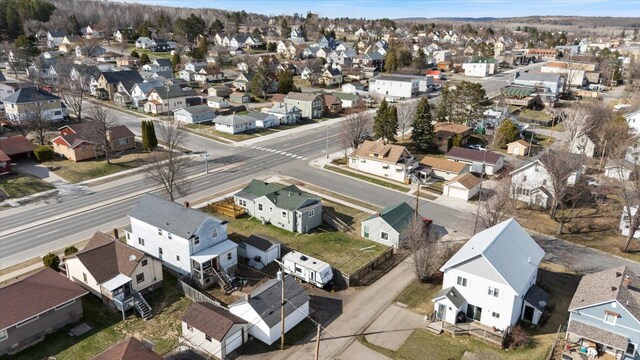 aerial view featuring a residential view