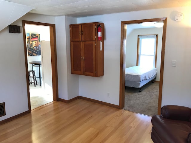 1509 5th St, Mankato, MN 56001 - hall featuring light wood finished floors, baseboards, and visible vents
