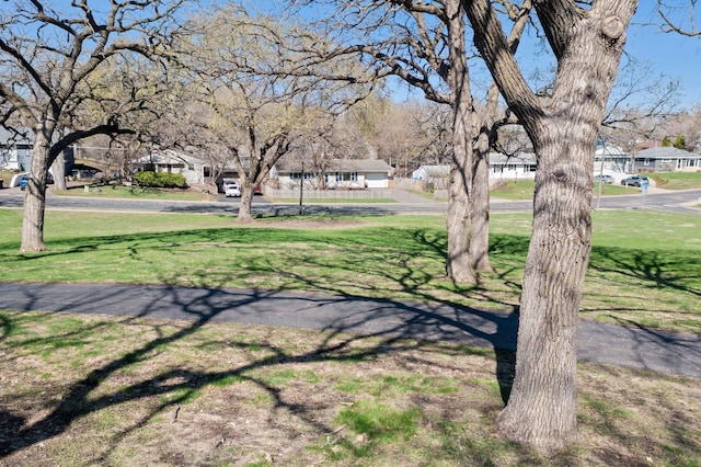 view of yard featuring a residential view