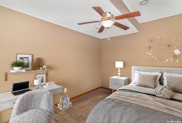 657 Golden Oak St NE, Lonsdale, MN 55046 - bedroom featuring carpet flooring, ceiling fan, and a textured ceiling