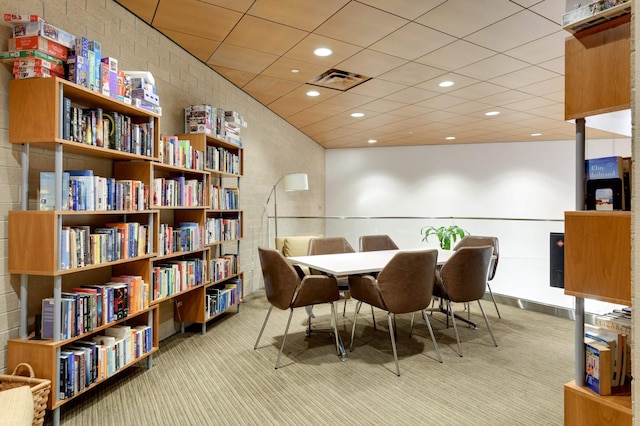 121 Washington Ave S Unit 1508, Minneapolis, MN 55401 - dining room featuring carpet floors and recessed lighting