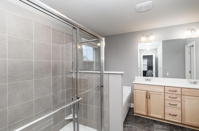 3088 Sunflower Way NW, Prior Lake, MN 55352 - bathroom featuring ensuite bath, a stall shower, a bath, and double vanity