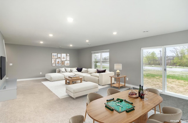 3088 Sunflower Way NW, Prior Lake, MN 55352 - carpeted living room with recessed lighting and baseboards