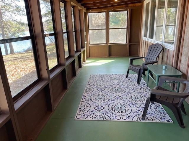 view of sunroom