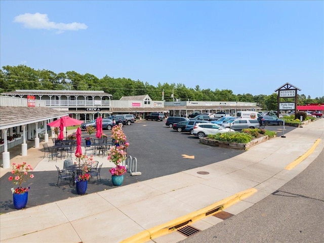 view of uncovered parking lot