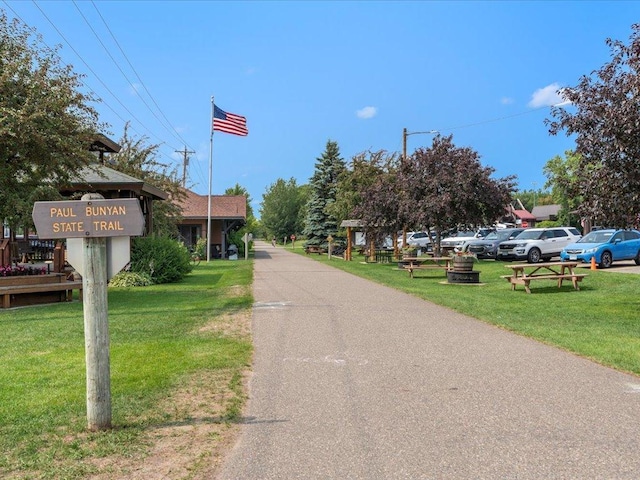 view of road