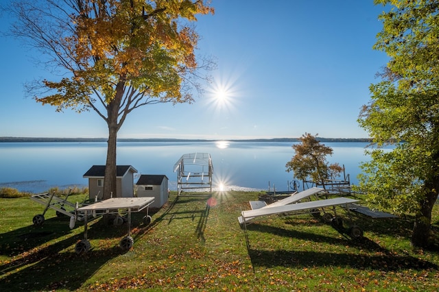 884 White Clover Beach Rd, Detroit Lakes, MN 56501 - exterior space featuring a water view