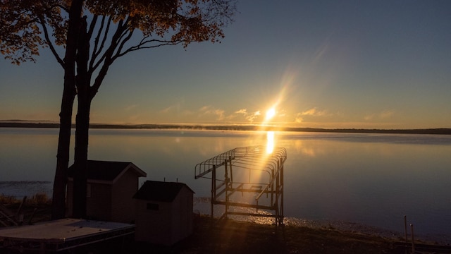884 White Clover Beach Rd, Detroit Lakes, MN 56501 - dock area featuring a water view
